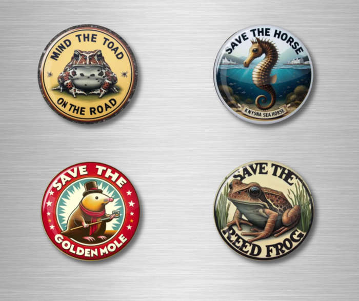 Fridge Magnet Set - Very strong with original designs.  Interior design quality.