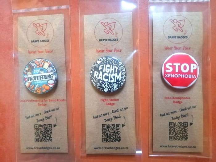 Stop Xenophobia - Social Justice Accessory Badge Unusual Fashion Collectible