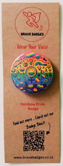 LGBTQ Pride Rainbow Flag Unusual Accessory Badge LGBTQIA+
