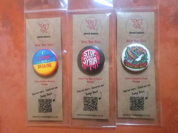 Gaza Ceasefire Now Badge - Global Peace Accessory Unusual Palestine Collectible