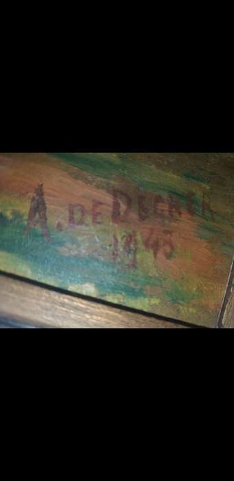 Vintage 1945 painting