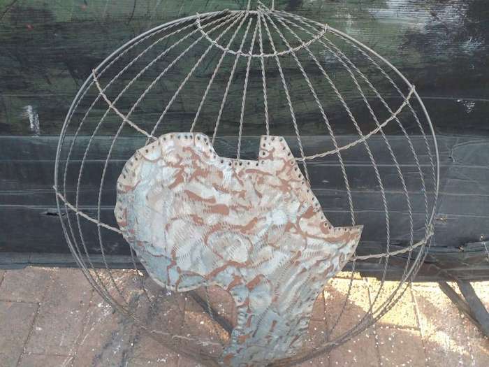 metal art piece