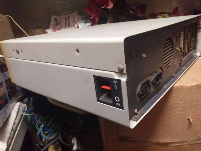 Vintage merlin computer box