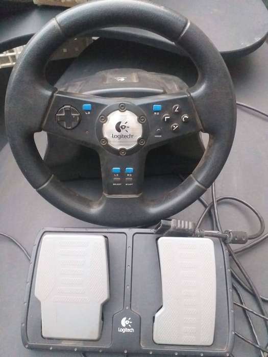 logitec nascar racing wheel& pedals ps2