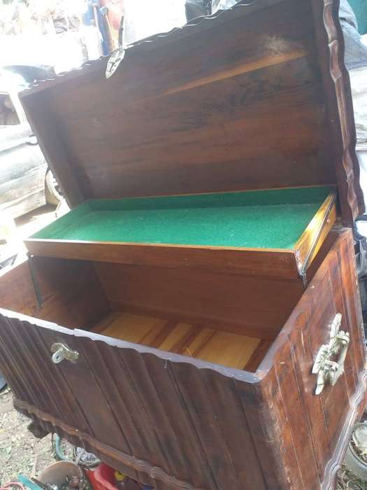 vintage wooden chest