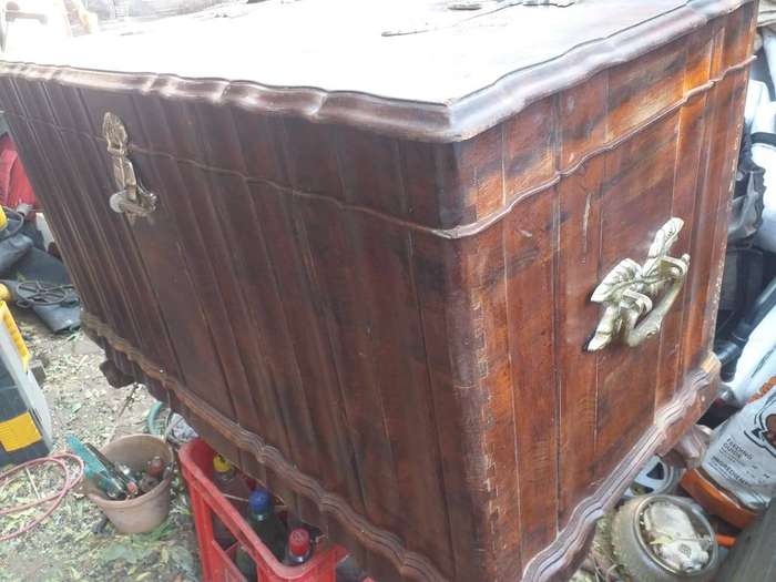 vintage wooden chest