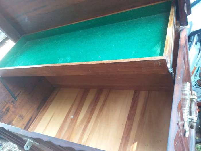 vintage wooden chest