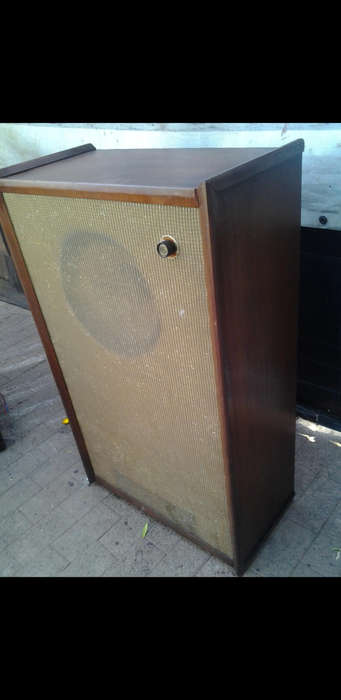 Large wooden speaker