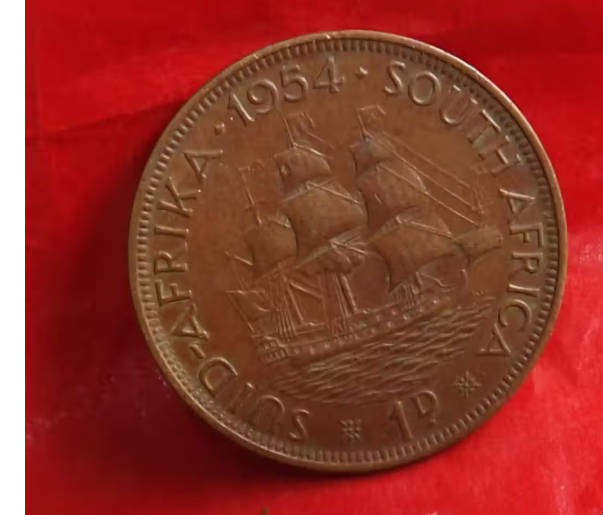 1954 PENNY ELIZABETH II REGINA - UNION OF SOUTH AFRICA