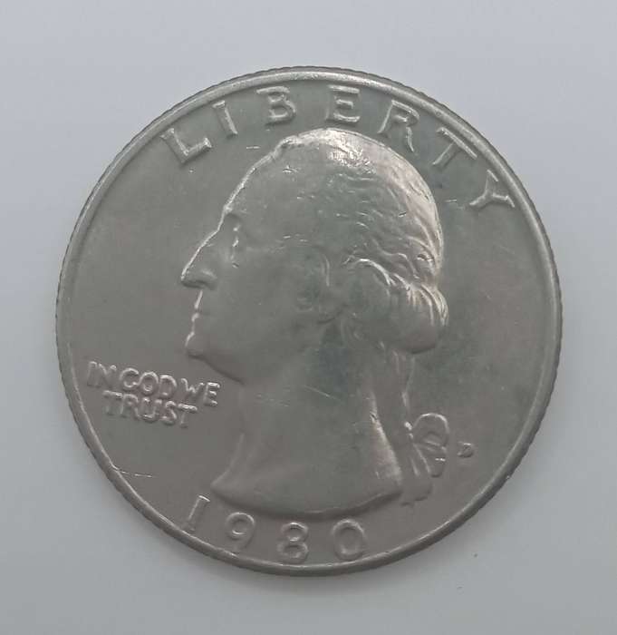 1980 USA Washington One Quarter Dollar- Very Rare