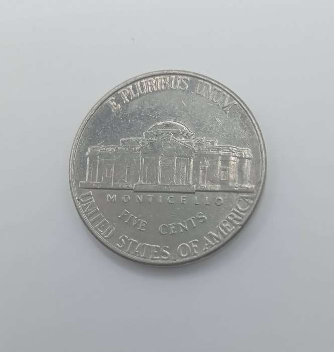 2000 USA Five Cents Monticello Coin