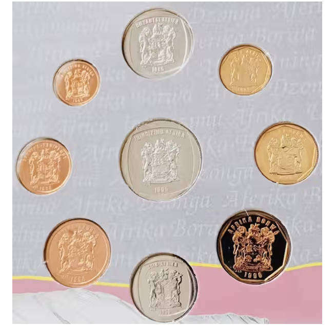 1996 South Africa Blue Crane Proof Coin Set in original mint box
