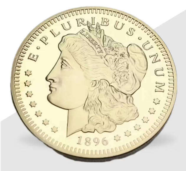 1896 USA Eagle 24k Gold Clad 1oz Commemorative Coin