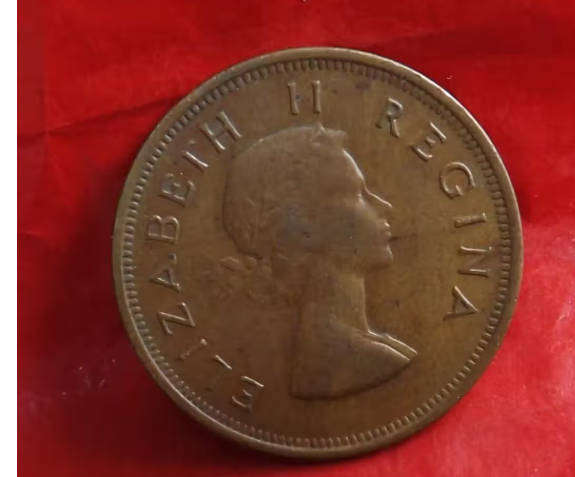 1954 PENNY ELIZABETH II REGINA - UNION OF SOUTH AFRICA