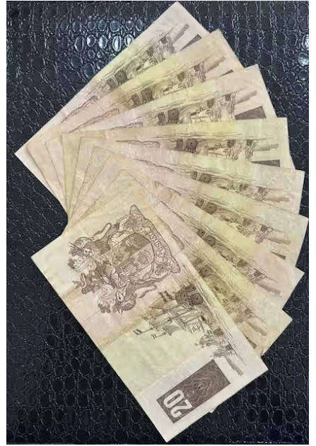 SOUTH AFRICA: GPC DE KOCK - (9) NINE TWENTY RAND NOTES - D PREFIX - BID PER NOTE- MIN 3 PER ORDER