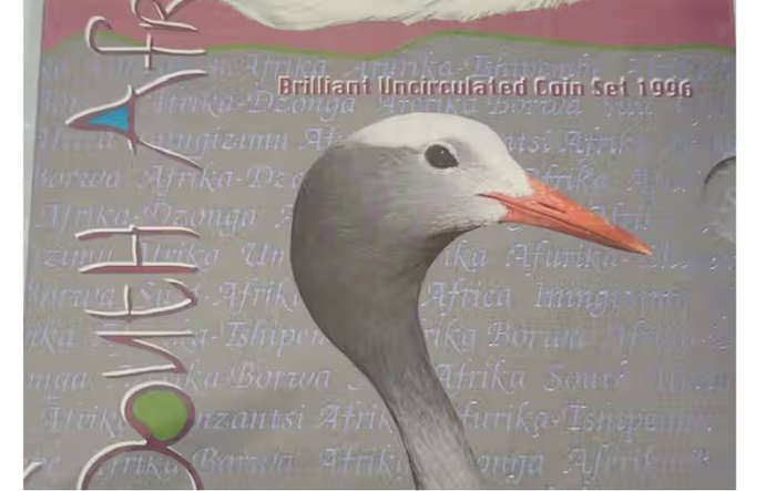 1996 South Africa Blue Crane Proof Coin Set in original mint box