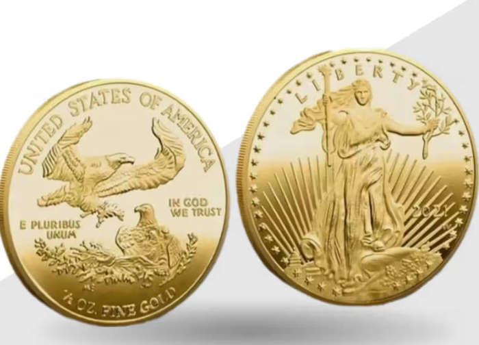 USA Liberty 24 ct Gold Clad Collection Commemorative coin