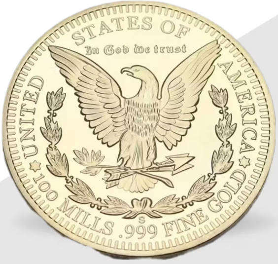 1896 USA Eagle 24k Gold Clad 1oz Commemorative Coin