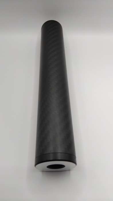 Pellet Gun Silencer 30mm  1/2'' UNF CARBON WRAPPED