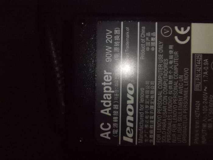 Lenovo 90W Round Tip Laptop Charger  42T4424 Original Lenovo AC Adapter  High-Quality Tested Power