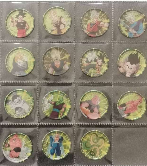 Dragon Ball Z Simba 2003 Complete Metal Tazo Master Set + Album (Full Variants)