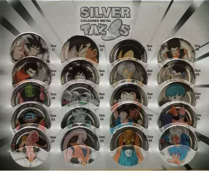Dragon Ball Z Simba 2003 Complete Metal Tazo Master Set + Album (Full Variants)