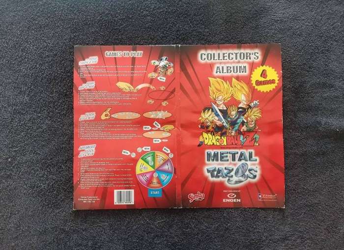 Dragon Ball Z Simba 2003 Complete Metal Tazo Master Set + Album (Full Variants)