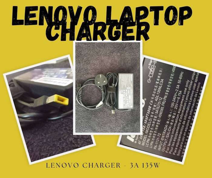 Lenovo 135W Slim-Tip AC Adapter (ADL135NLC3A)  Includes Power Cord (UK 3-Pin PlugAdapter Needed)