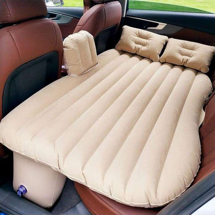Portable Luxury Flannel Car Air Bed - Transform Your Car into a Comfortable Retreat