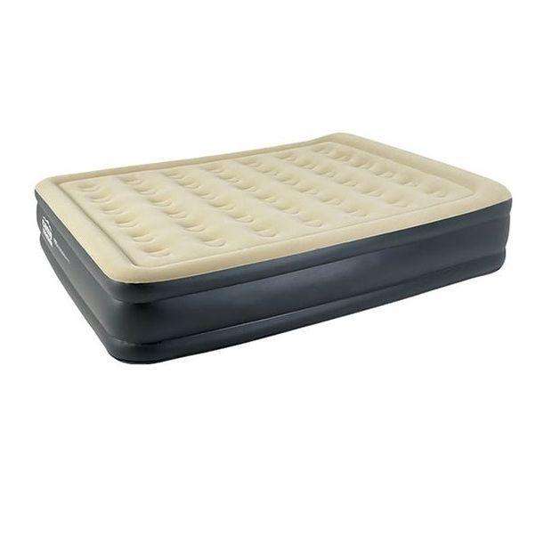 Camp Master Queen High Raised Flocked Airbed - Elevated Comfort for Camping & Home