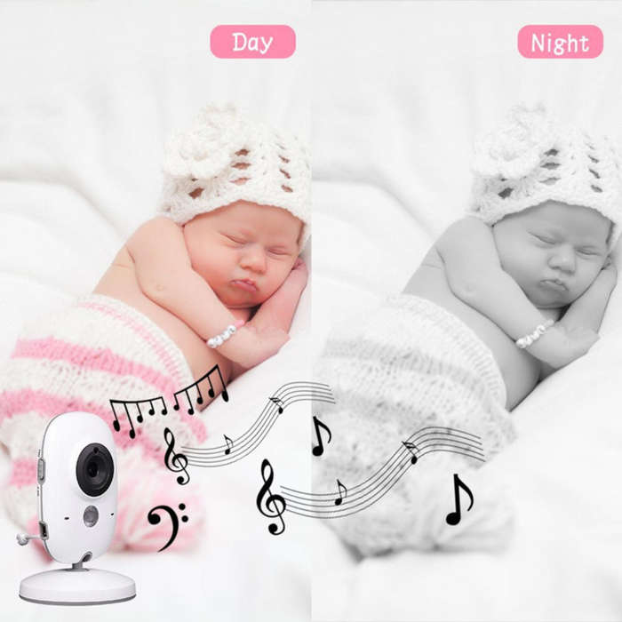 Wireless 3.2" Video Baby Monitor with Audio & Night Vision and Vox