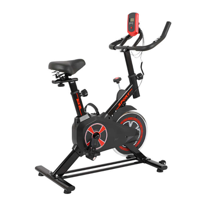 Cardio Spinning Cycle Exercise Bike  Indoor Stationary Fitness Workout Trainer with Adjustable Resi