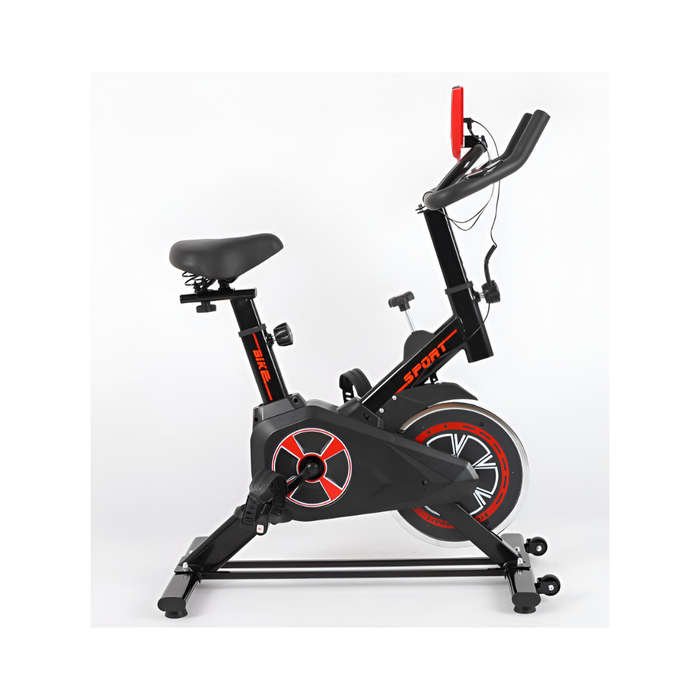 Cardio Spinning Cycle Exercise Bike  Indoor Stationary Fitness Workout Trainer with Adjustable Resi