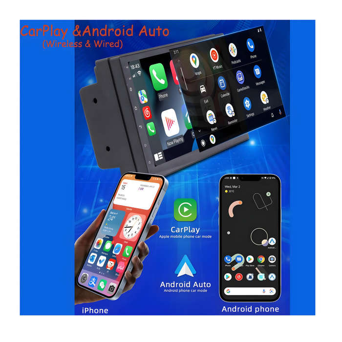 10 Wireless Car Multimedia Touchscreen Player with Bluetooth, MirrorLink & Built-in Cooling Fan