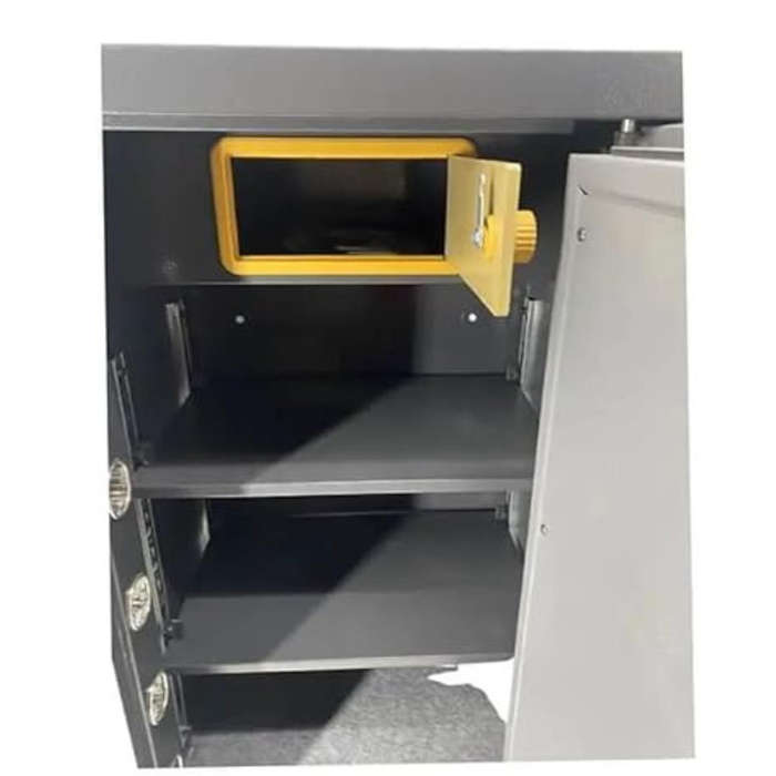 Fireproof & Anti-Theft Heavy-Duty Security Safe  Dual Lock System with Key & Code Access, Home & Of