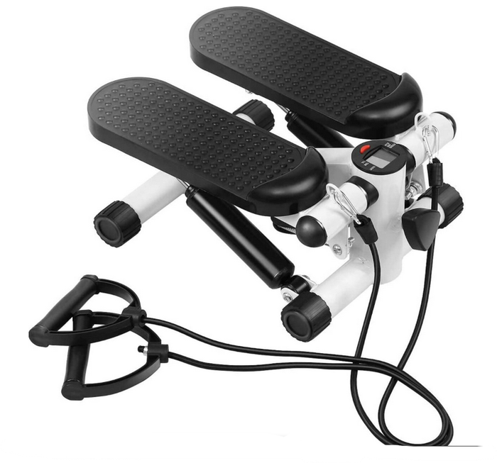 Mini Stepper Exercise Machine with Resistance Bands