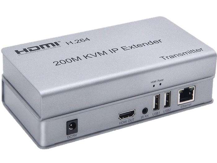 HDMI KVM IP Extender  200m Full HD 1080p Over Ethernet with USB & IR Support