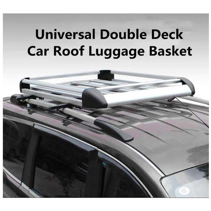 140x100cm Universal Aluminum Roof Rack for SUV  Heavy-Duty Luggage Carrier | Adjustable Cross Bars