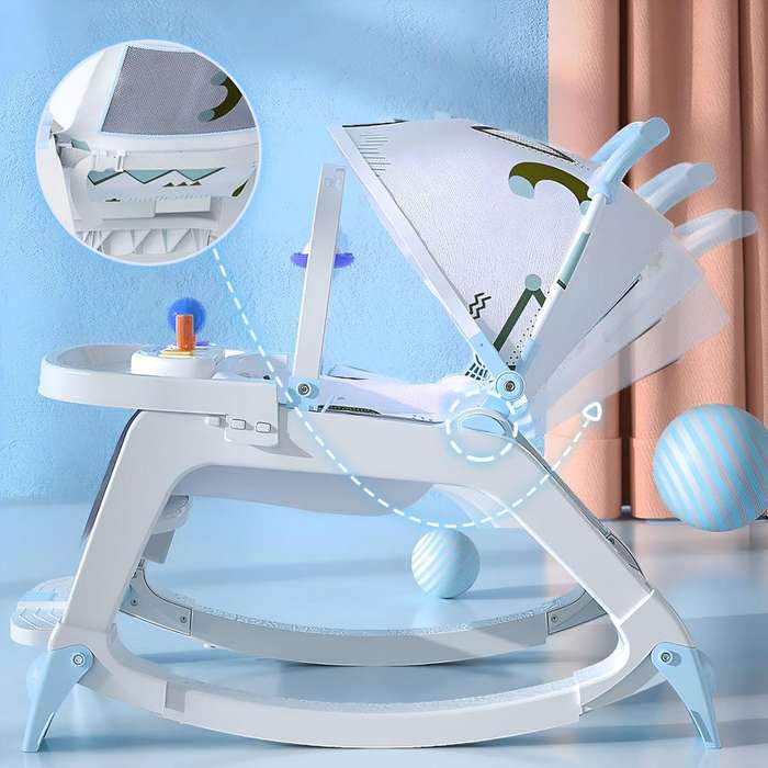 5-in-1 Multi-Functional Baby Dining Chair - High Chair, Booster, Desk & Play Seat Combo - Versatile