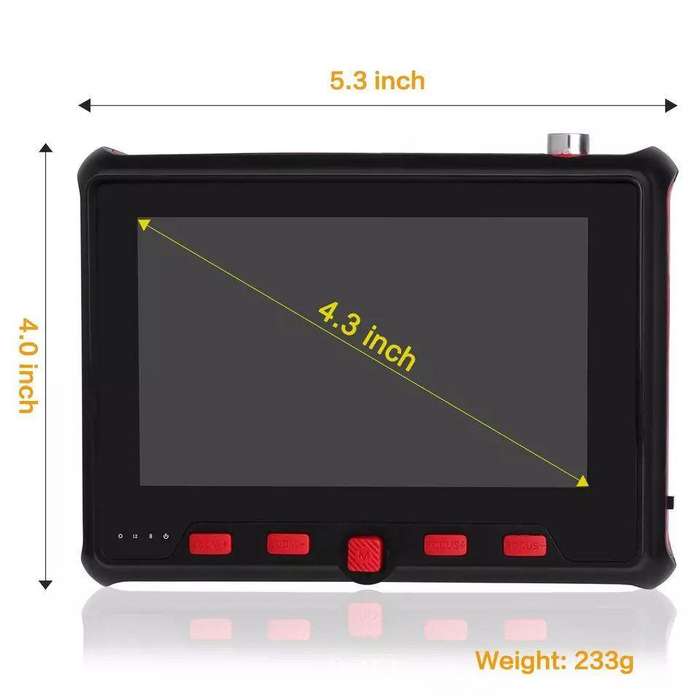4.3" HD CCTV Camera Tester 4-in-1  CVBS, AHD, CVI & TVI Security Camera Tester Tool