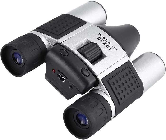 DT08 Telescopic Digital Camera Binoculars  12x Zoom Binoculars with Video Recording, Photo Capture