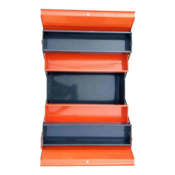 3-Tier 5-Tray Metal Tool Box  Heavy-Duty Portable Storage Organizer for Tools, Screws & Hardware