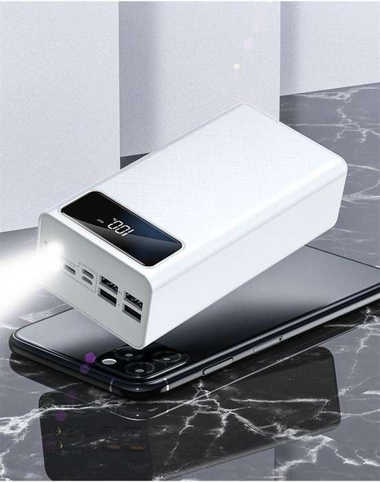 40,000mAh Portable Power Bank with USB A, USB-C & Micro Charging Ports  High-Capacity, Universal Ch