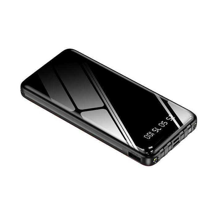 Power Bank 20,000mAh with 4 Built-in Charging Cables  All-in-One Portable Charger for