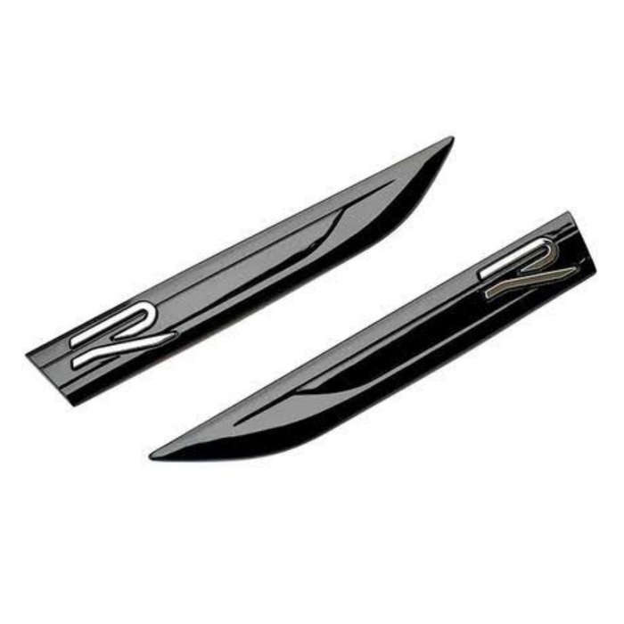 VW R Fender Badges (Silver)