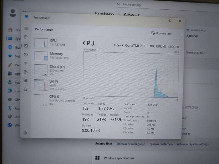 2020 HP Zbook Firefly 15 G7 i5-10310U 1.7GHz 8GB Ram 256GB NVMe SSD