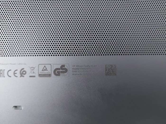 HP Zbook Firefly 15 G7 i5-10310U 1.7GHz 8GB Ram 238GB NVMe SSD