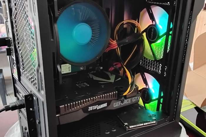 Gaming PC with ARGB, GTX1660 Super 6Gb GPU, Ryzen 3 PRO 2200g, 16Gb RAM, 256GB Nvme and 5TB Drive