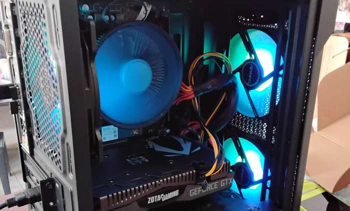 Gaming PC with ARGB, GTX1660 Super 6Gb GPU, Ryzen 3 PRO 2200g, 16Gb RAM, 256GB Nvme and 5TB Drive