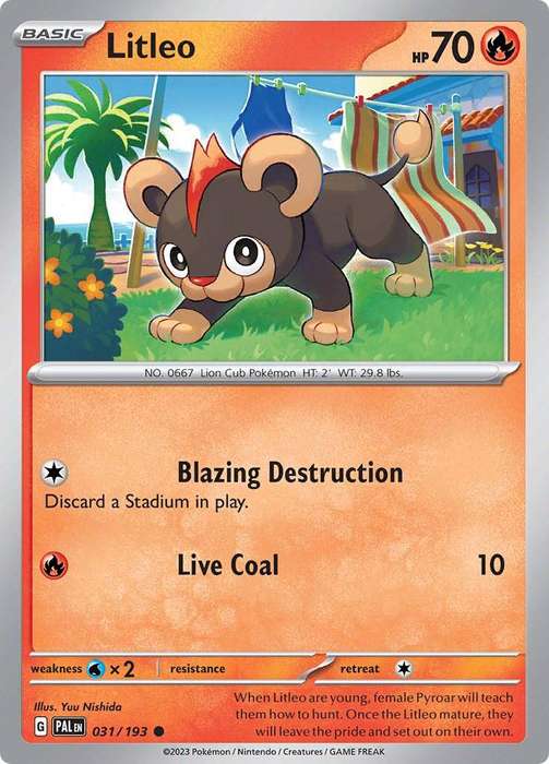 031/193 - Litleo (None Holo)